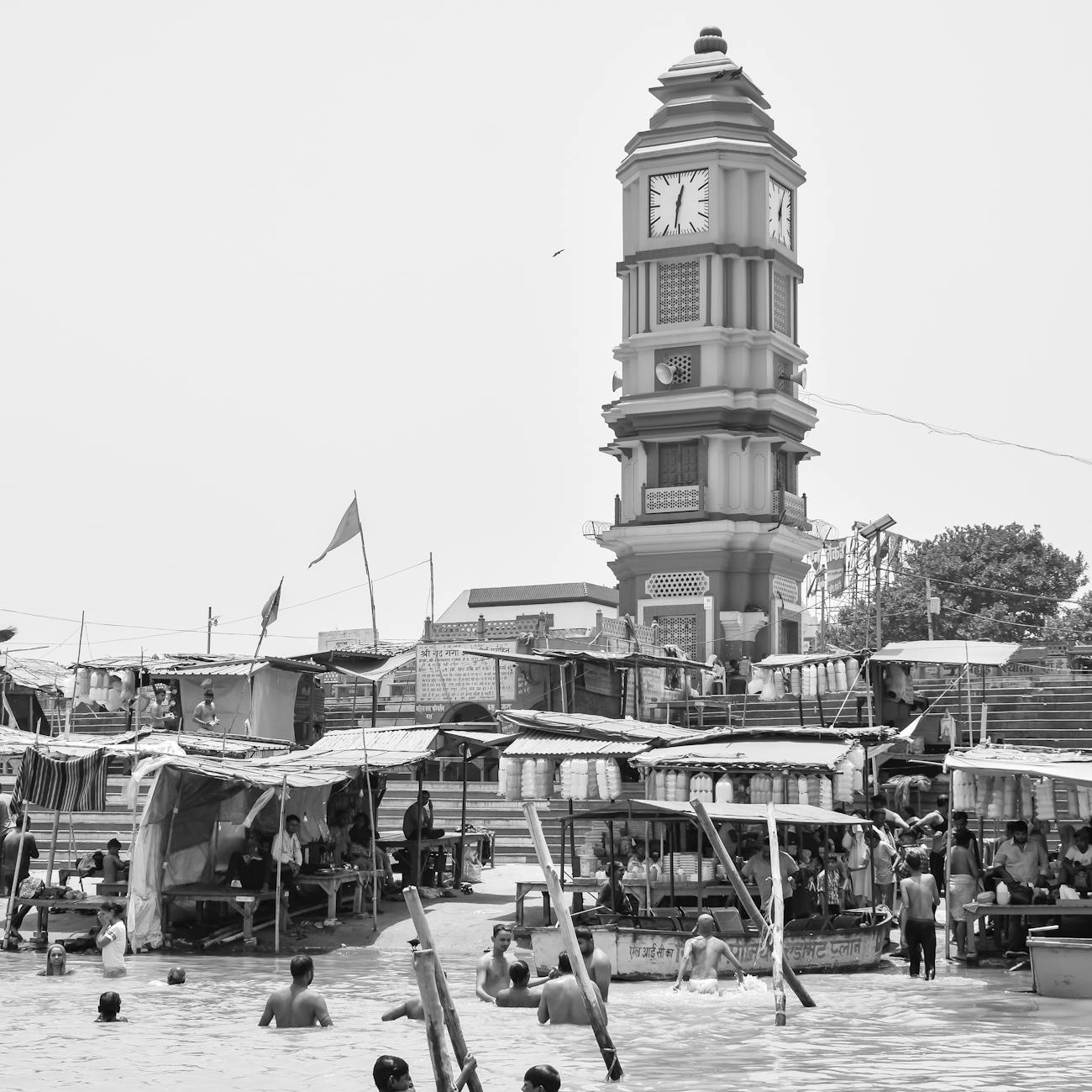 view of a waterfront: As Haridwar struggles with the environmental cost of mass devotion, this reflection explores whether sacred rituals and sustainability can coexist—and how mindful faith could help restore the purity of the Ganges.