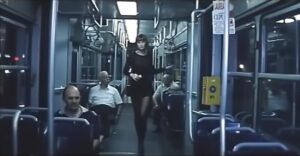 Maria goes undercover, dressed in Eva's clothes