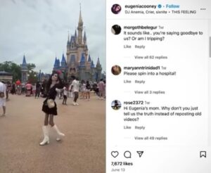 Eugenia Cooney in Disneyworld