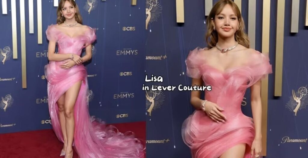 red carpet modeling at the Emmys 2025