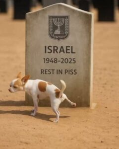 internet photo promoting the death of israel, although it appears to be a slow death