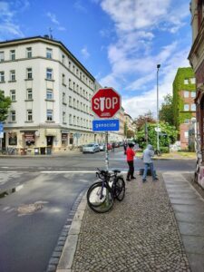 Internet photo in Germany promoting Stop Genocide