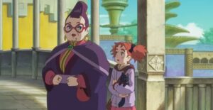 Mary meets Madam Mumblechook as they discuss magic college